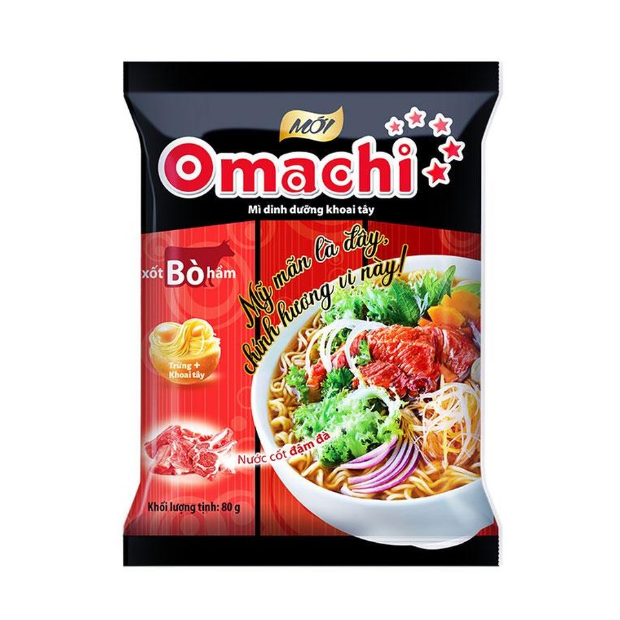 Mì Omachi sốt bò